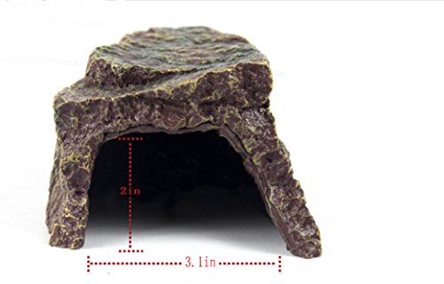 image for MM PET SUPPLIES World 9.99 Mall Reptile Rock Hide Cave Reptile Rock Hi