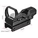 Fyland Tactical Red Dot Sight 4 Reticles Green and Red Reflex Sight for Rifle Gun with Weaver Picatinny Rail Mount