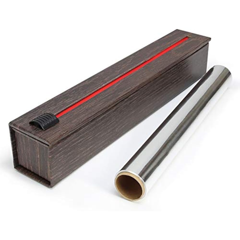 Wood Grain Foil Dispenser With 12" X 30&39 Roll Of Professional
