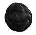 Mia Clip-n-Bun, Clip On Bun, Hair Accessory, Synthetic Wig Hair, Black, for Dress Up, Women, Girls, Costume 1pc