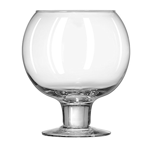 Libbey Super Globe Footed Fish Bowl Glass - 51 oz - Hand 