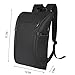 beyle Travel Computer Women & Men, Waterproof Anti Theft School College Bag, Business Backpacks with USB Charging Port Fits 15.6 Inch Laptop and Notebook, Black