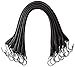 31″ Rubber Bungee Cords with Hooks – Heavy Duty Rubber Tie Down Straps, Flatbed Truck Bungee Straps with Stainless Steel Hooks – Pack of 10