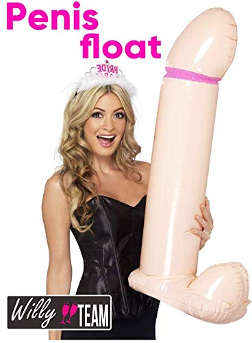 Bachelorette Willy Inflatable Float - Blow Up Ballons for Bachlorette Party - Bachelorette Party Games for Hen Party - Blow Up Bacheor Balloon - Hen Floaty Party