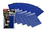 50 Premium Blue Double Matte Deck Guard Sleeve Protectors for Gaming Cards like Magic The Gathering MTG, Pokemon, YU-GI-OH!, & More.