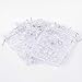 PH PandaHall 100pcs 5x7 Inch Heart Organza Bags Gift Bags White Jewelry Pouch Bags Sheer Drawstring Bags Wedding Favors Bag Candy for Valentine's Day Small Business Mother Festival Christmas