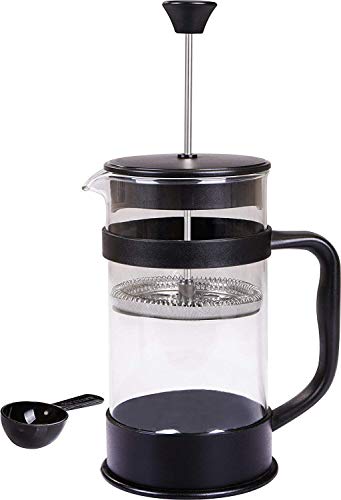 Kichly Cafetera de embolo, Cafetera y Tetera con Triple Filtro, Vidrio  Resistente al Calor con Émbolo de Acero - 1000ml… - La Cafetera