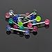 IPINK Ultra Sparkle Acrylic Tongue Ring 14g - in Assorted Colors Pack of 10