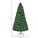 Goplus Pre-Lit Artificial Christmas Tree 8 Flash Modes Optical Fiber w/ 225 Multicolored LED Lights and Metal Stand (7ft)