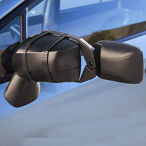 Motorup America Safety Tow Mirror Fits Select Vehicles Car Truck Van SUV - Black