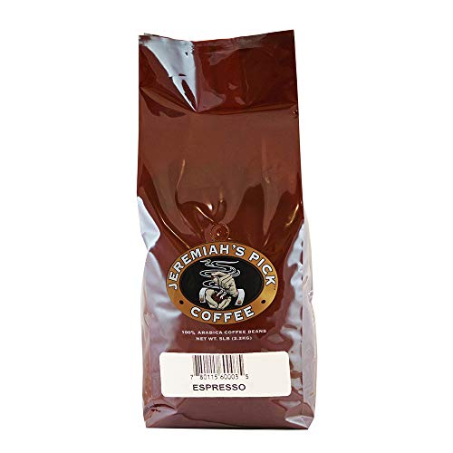 Jeremiah's Pick Coffee Espresso Whole Bean Coffee, 5-Pound Bag Jeremiah's Pick Coffee Espresso Whole Bean Coffee, 5-Pound Bag