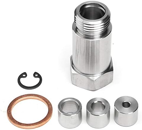 ZHENWOCAI M18x1.5 O2 Oxygen Sensor Adapter CEL Fix Restrictor Fitting With Adjustable Gas Flow Inserts New