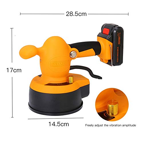 YangXu 21V Portable Vibrator for Floor Gypsum Machine for Laying Tiles Lithium Battery Automatic Vibrating Leveling Tool Tile Installer