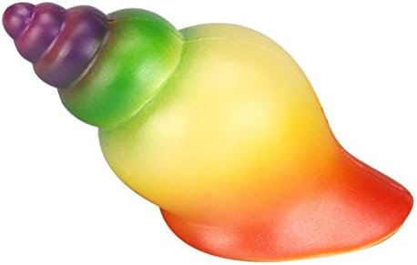 TOPUNDER 14CM Jumbo Colorful Conch Cartoon Squishy Slow Rising Squeeze Toy Gift Fun (Yellow)