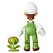 World of Nintendo Super Mario Fire Luigi 4” Articulated Figure with Fire Flower