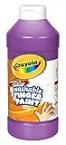 Crayola Washable Fingerpaint 16-Ounce Plastic Squeeze Bottle, Violet Purple
