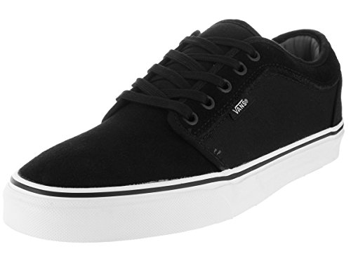 Vans Chukka Low Shoe, Black/White Suede