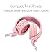 Kids Headphones – noot products K11 Foldable Stereo Tangle-Free 3.5mm Jack Wired Cord On-Ear Headset for Children/Teens/Girls/Smartphones/School/Kindle/Airplane/Plane/Tablet – Soft Pinkthumb 2