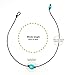 Suyi Women Choker Genuine Leather Turquoise Pearl Choker Necklace with Turquoise 16