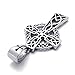 Jonline24h Stainless Steel Irish Knot Celtic Cross Mens Womens Necklace Pendant 18-26 Inch Chain Gift (24 Inches)