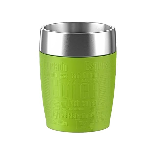 Emsa , Edelstahl , 514516 Isolier-Trinkbecher, Mobil genieÃen, 200 ml, Dreh- Trinkverschluss, GrÃ¼n, Travel Cup