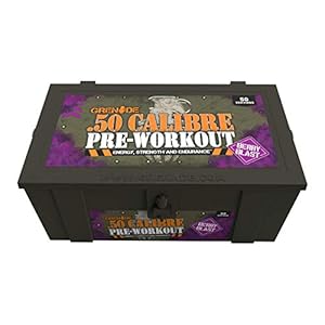 Grenade 50 Calibre Pre-Workout Devastation – Berry Blast, 50 Servings