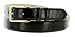 Adam Mens Genuine Italian Calfskin Leather Dress Belt 30mm Wide Polished Buckle