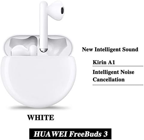 Bluetooth Headphones Bluetooth Earphone Kirin A1 Bone Sensor Tap Control Quick Wireless Charging Freebuds 3 White