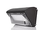 Hyperikon 90W LED Wall Pack Fixture, 360-450W HPS/HID Replacement, 5000K, 11700Lumens, Commercial and Industrial Outdoor Lighting, IP65 Waterproof - UL & DLC