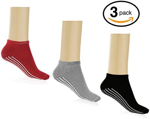 Multipack of Non Slip Yoga Socks for Women, Men and Girls for Yoga,pilates, Pure Barre, Hospital, labor and more