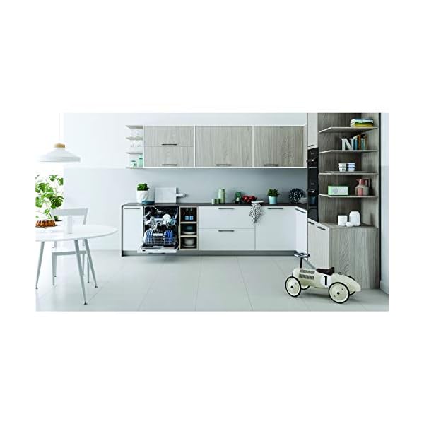 Indesit DFC 2C24 UK Freestanding Standard Dishwasher, 14 Place Settings, 6 Programs, White