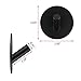 Hgery Adhesive Hooks, Self Adhesive Black Wall Mount Hook for Key Robe Coat Towel, Super Strong Heavy Duty Stainless Steel Hooks, No Drill No Screw, Waterproof, for Kitchen Bathroom Toilet, 4 Pack