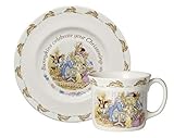 Royal Doulton Bunnykins Classic Nurseryware 2 Piece Christening Set (Plate, 1 Handled Mug)