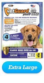 Vetguard Plus for Dogs 8 Month Supply (in 2 Pak) (X Large Dogs Over 66 Lbs)