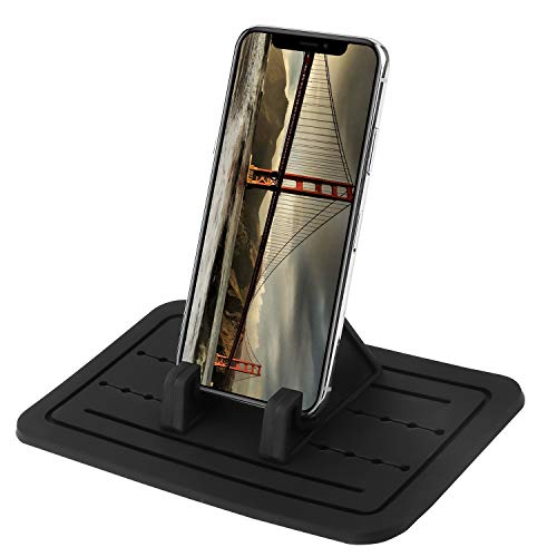image for Car Phone Holder, pangshi Car Cell Phone Mount Silicone Phone Car Dash