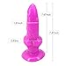 Realistic Dildo Animal Dog Penis with Big Knot Suction Cup Butt Plug Anal Sex Toys Prostate Massager G-spot Sitmulation Adult Sex Toys for Men Women Masturbation Romi (Purple)