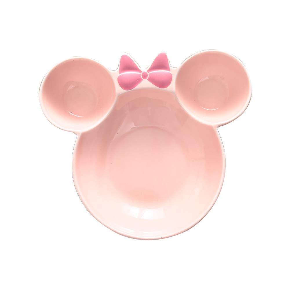 Creative Assiette De Petit Dejeuner En Ceramique Pour Enfant Vaisselle De Couleur Dessin Anime Table Damour De Style Assiette Minnie Mickey Plaque Rose Vaisselle Et Arts De La Table Vaisselle Et Plats De
