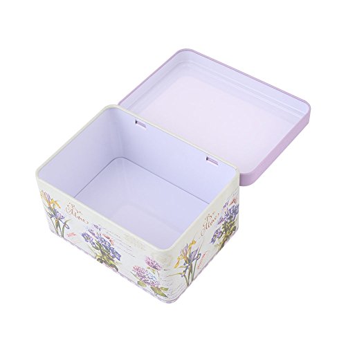 KICODE Graffiti Retro Tinplate Jewelry Tea Candy Gift Box Storage Jars With Lid Tea Coffee Candy - Thumbnail 3
