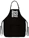 ThisWear Father's Day Gift for Dad Best Dad Ever Funny Apron for Kitchen Two Pocket Apron for Grandpa or Dad Black [PPP]