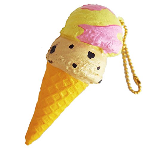 Cafe De N Double Scoop Ice Cream Cone Squishy Strawberry Banana Buy Online In Angola At Desertcart