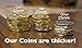 Metal Pirate Coins 32 Spanish Doubloon Thick 25MM Replicas Fantasy Metal Coin Pirates Treasure By Well Pack Box