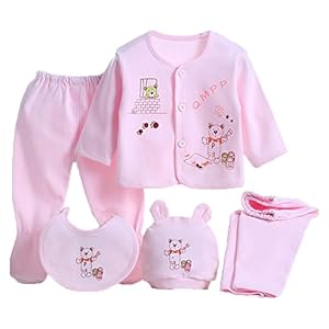 Monvecle 5-12 Stuk Pasgeboren Kleding Baby Baby Ondergoed Outfit Layette Gift Set 100% Katoen