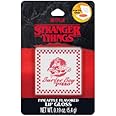 Stranger Things Surfer Boy Pizza Box Molded Lip Gloss, Great Tasting Pineapple Flavor Lip Gloss for Teens Tweens by Taste Beauty, Fun Flip-to-Open Gloss Container Gift
