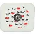 3M 2560-5 Red Dot Monitoring Electrode, 1.60" Width, 1.36" Length, Pack of 1000