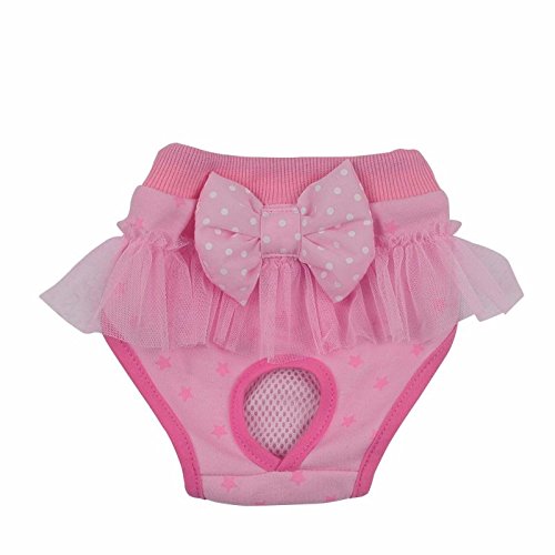 Musuntas Dog Hygiene Pants, Heat Protection Pants, Female Pet Nappy, Physiological Underpants S M