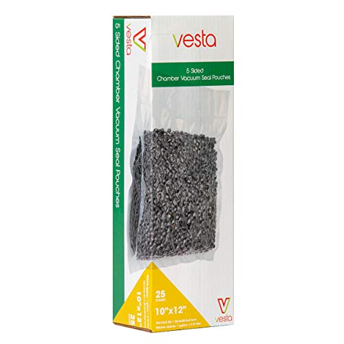 5sided Chamber Vacuum Sealer Bags by Vesta Precision Side Gusseted