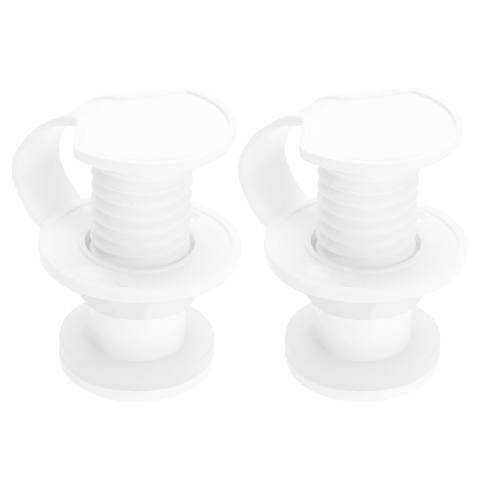 VGOL 2 Sets Cooler Drain Plug Cooler Drain Plug Assembly Triple Snap Drain Plug for Coolers Shaft Diameter 3/4"(18.8mm), White