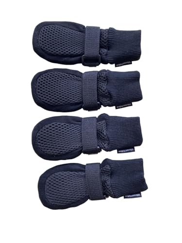 Vibrant Fellow Paw Protector Dog Boots Breathable Protective and Skid-proof Colour Black Set of 4 Size X-Small — image 1