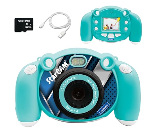 Lexibook - 4-in-1 Kids Camera with Photo, Video, Audio and Game Functions - DJ080