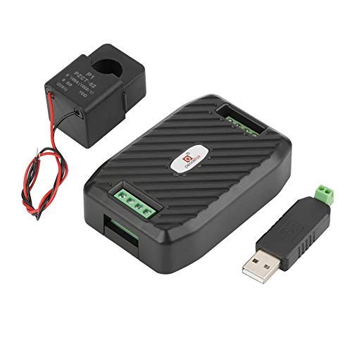 PEACEFAIR 100A Multi-function Meter Voltage Current Power Factor Frequency Energy Tester physical parameters(1*Meter+ 1*open type CT+ 1*USB to 485)